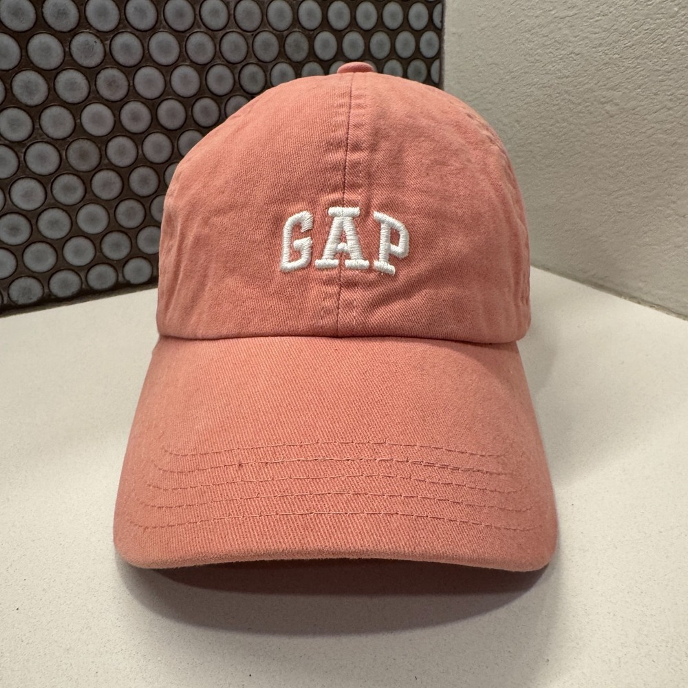 Gap Hat Cap Pink‎ Logo Spell Out Dad Strap Back Unstructured Casual Cotton Y2K